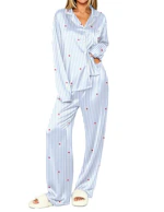 Ekouaer Women's Satin Pajama Set