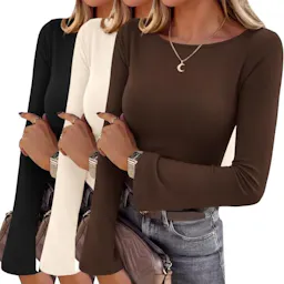Ekouaer Women's Bell Sleeve Top