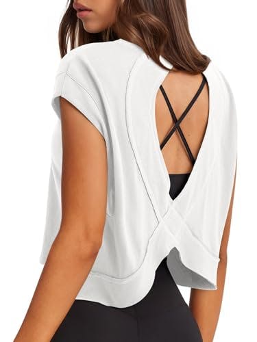 Women's Open Back Workout Top