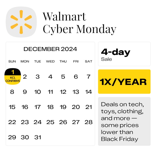 Walmart Cyber Monday — December 2024