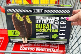 New Dubai Chocolate Ice Cream Bars at Costco for $18 card image