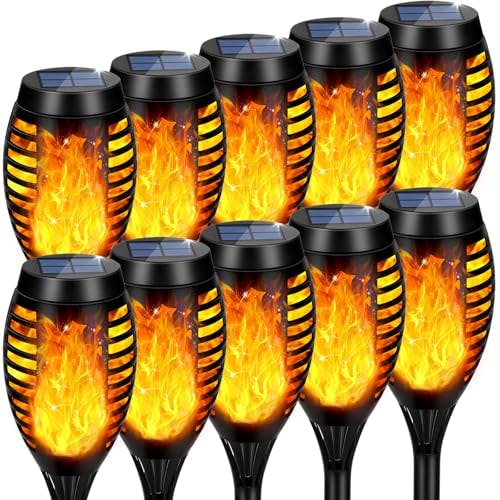 Solar Torch Lights 10-Pack