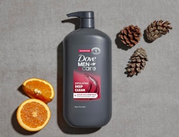 a grey pump bottle of body wash