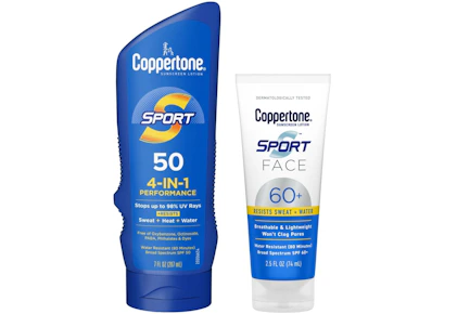 2 Coppertone Sport Sunscreens