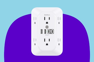 Addtam Surge Protector Outlet Extender, 6-Outlet Splitter with 4 USB Wall Charger(2 USB-C Ports), Multi Plug Wall Outlet 1800J 