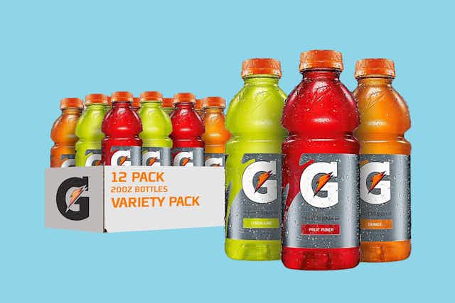 Gatorade 12-Pack, as Low as $8.83 on Amazon ($0.74 per Bottle) card image