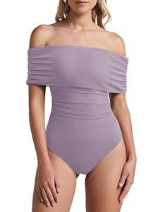 Women's Off Shoulder Mesh Bodysuit