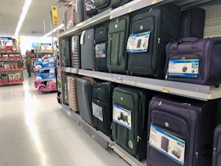 luggage area at walmart