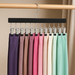 Space-Saving Pants Hangers, Only $8.44 on Amazon card image