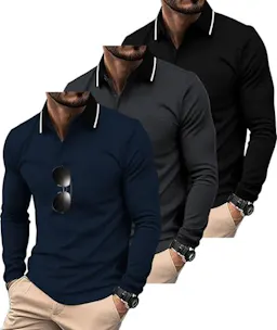Men's Polo Shirts 3-Pack