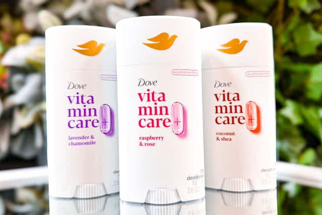 Dove VitaminCare+ Deodorant Stick, as Low as $3.64 on Amazon (Reg. $12) card image