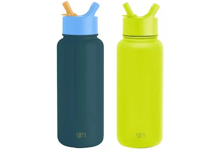 Simple Modern Water Bottle with Straw Lid