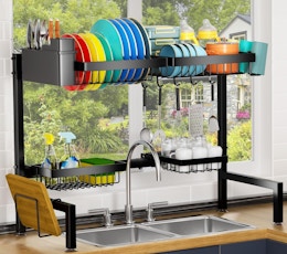 Over-the-Sink Dish Drying Rack, Just $24.99 on Amazon card image