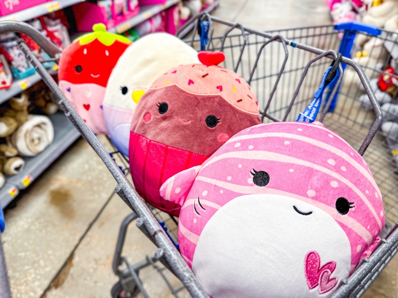 walmart valentines squishmallows in cart