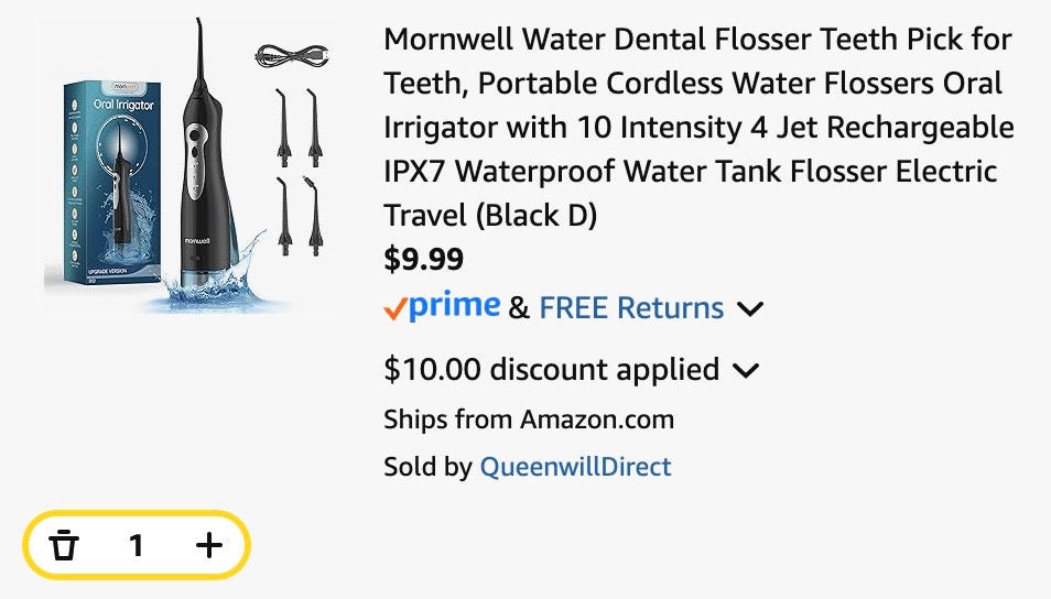 water flosser