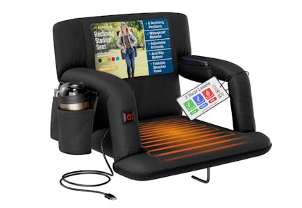 Heated Reclining Stadium Seat