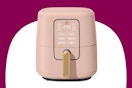Stock image of the rose colored Beautiful 6-quart Air Fryer 
