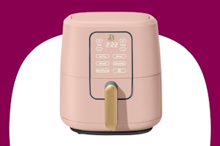 Stock image of the rose colored Beautiful 6-quart Air Fryer 