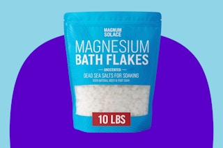 a bag of magnesium flakes