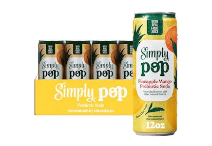 2 Simply Pop Prebiotic Soda 12-Packs