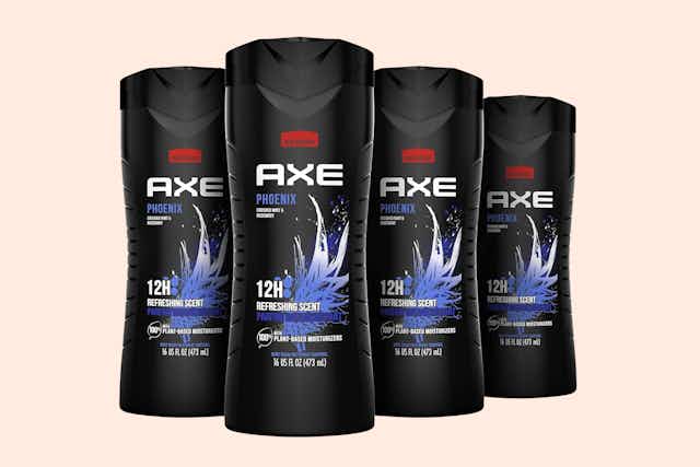 Axe Body Wash: Get 4 Bottles for $8.39 on Amazon (Reg. $18) card image