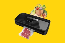 Vacuum Sealer With Bags and Roll, Only $23 on Amazon card image