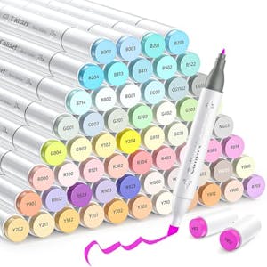 Pastel Dual Tip Art Markers Set