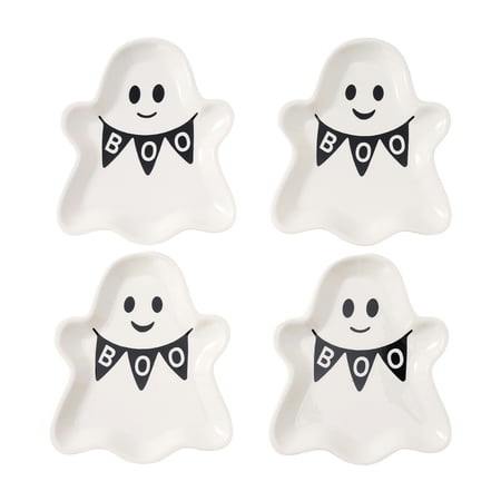 Way To Celebrate Ghost Plates 4-Pack