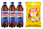 4 Pepsi + 3 Lay's