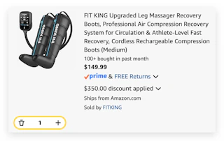 FIT KING Upgraded Leg Massager Recovery Boots