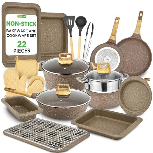 NutriChef Non-Stick Cookware Set