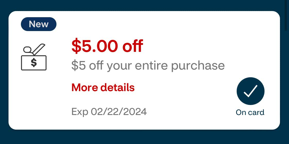 cvs store coupon