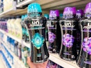 Downy unstopables fresh and lush scent in hand and on shelf