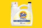 a bottle of laundry detergent