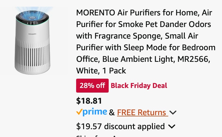 MORENTO Air Purifiers for Home