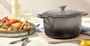 le creuset enameled cast-iron signature deep oven feature