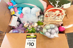 michael's $10 grab bag mystery box with clearance easter