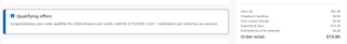 Charmin Amazon receipt