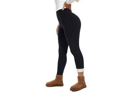 Fleece-Lined High-Waisted Leggings