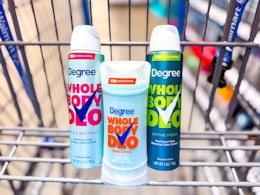 Use Ibotta to Score $5 Degree Whole Body Deodorant at Walmart card image