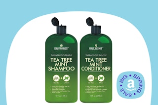 first botanist hair set on template background