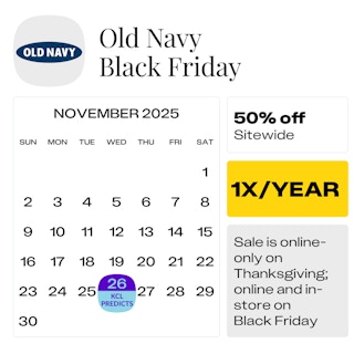 Old Navy Black Friday — November 2025