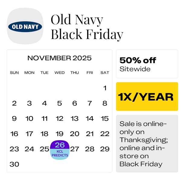 Old Navy Black Friday — November 2025