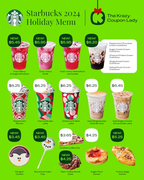 Starbucks 2024 Holiday Menu (2)