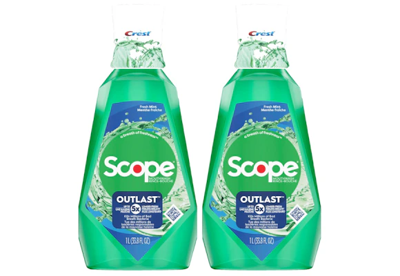 2 Crest Scope Mouthwashes