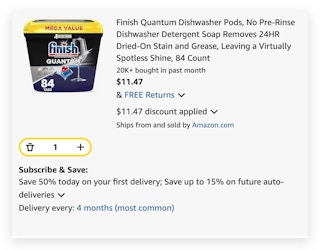 Finish Quantum Dishwasher Pods