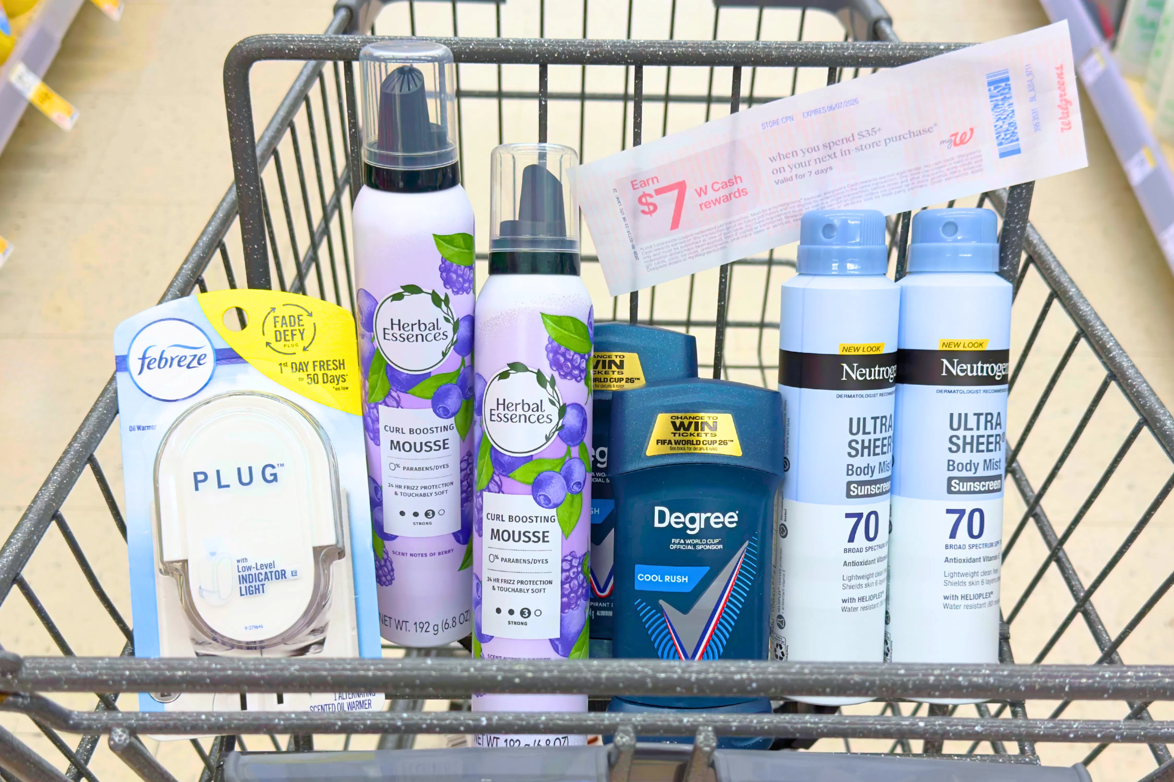$56 Walgreens Haul For $2: Degree, Neutrogena, Herbal Essenc deal at Walgreens