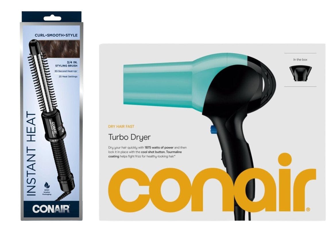2 Conair Hair Tools