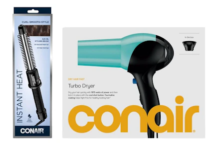 2 Conair Hair Tools