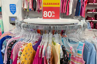 80% off clearance at The Children's Place